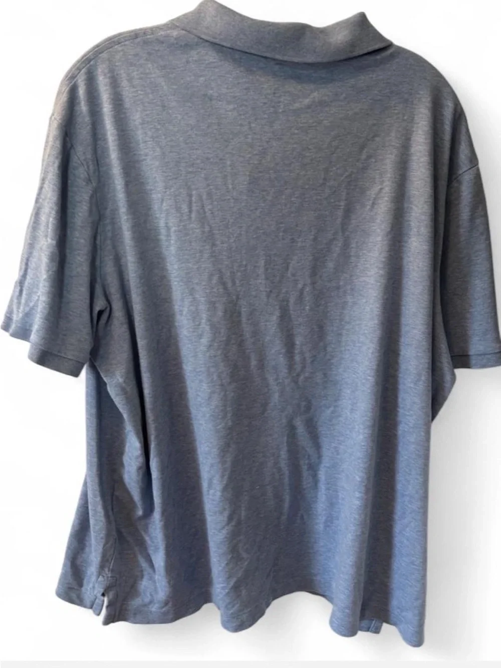 Polo Ralph Lauren Classic Fit Heathered Blue Polo Shirt Preppy Classic Golf
